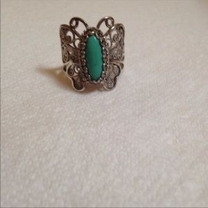 Sterling silver and turquoise ring